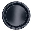 25 piatti piani Ø24cm Ecocolor biodegradabile nero Big Party
