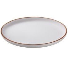 Piatto piano rPET Ø27,5x2,2cm bianco Leone