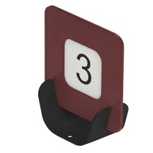 Porta QR code segnaposto  METAL NERO 10x4x11,5 cm BORDEAUX Stilcasa