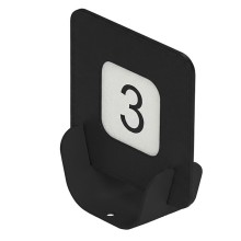 Porta QR code segnaposto  METAL NERO 10x4x11,5 cm NERO Stilcasa