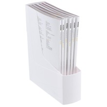 Portariviste G2D Bianco in PS riciclato 30x9x25,8cm Fellowes