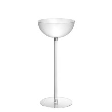 Espositore con contenitore con 1 semisfera Ø37,5cm H90cm