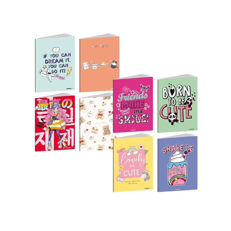 Maxiquaderno A4 20fg+1 80gr 5mm Kid Girl Blasetti (Conf.10)