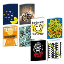 Maxiquaderno A4 20fg+1 80gr 5mm c/margine Teen Boy Blasetti (Conf.10)