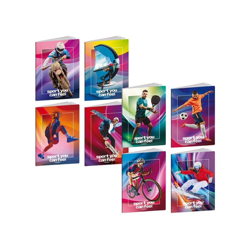 Maxiquaderno A4 20fg+1 80gr rigo di 1a Sport Blasetti (Conf.10)