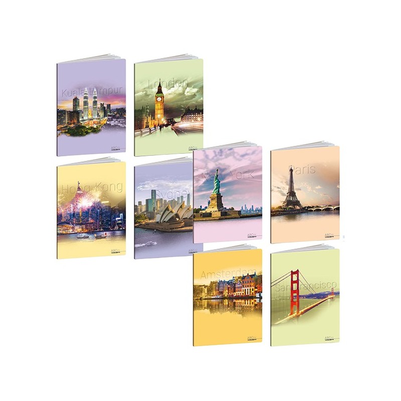 Maxiquaderno A4 20fg+1 80gr 1 rigo c/margine ABCity Blasetti (Conf.10)