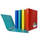 Raccoglitore Garda  22 x 30 cm  4 anelli tondi 25 mm  PP  colori assortiti  Plas (Conf.12)