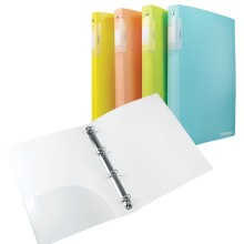 Raccoglitore Spring 4 anelli diam. 30mm in PP 4 colori assortiti Colorosa (Conf.12)