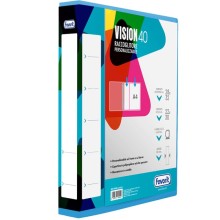 Raccoglitore personalizzabile Vision 22 x 30 cm 4 anelli a D 40 mm dorso 6 cm az