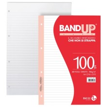 Ricambi forati rinforzati BandUP A4 100gr 40fg 1 rigo BM