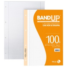 Ricambi forati rinforzati BandUP A4 100gr 40fg 5mm c/margine BM