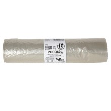 10 sacchi rifiuti PCR 120L 90x120cm 60gr neutro Bio Extrusion