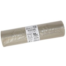 10 sacchi rifiuti PCR 120L 90x120cm 100gr neutro Bio Extrusion
