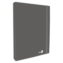 Cartella progetto con elastico dorso 3 cm, grigio scuro BM