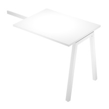 Allungo reversibile dx/sx 80x60cm piano grigio per scrivania struttura bianca ga
