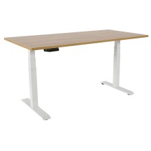 Scrivanie motorizzate regolabili in altezza 140x80x116cm Quercia