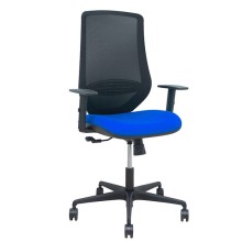 Sedia operativa Mardos in tessuto c/braccioli regolabili blu  Piqueras y Crespo