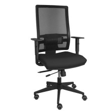 Seduta operativa Horna c/braccioli in tessuto nero Piqueras y Crespo