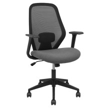 Seduta operativa Ergo 529 c/bracc fissi in tessuto grigio Piqueras y Crespo