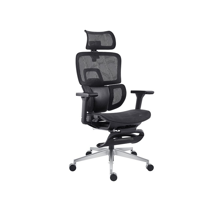 Seduta ergonomica c/bracc Groove Pro GV1PG in rete autoportante nero