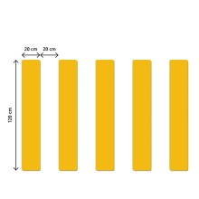 Conf. 5 pz di strisce pedonali adesive 200 x 1200 mm Durable