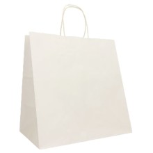 25 Shoppers in carta kraft 32x23x35cm Twisted XLarge bianco