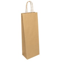 25 Shoppers in carta sealing 14x9x39cm Easy Bottle Bags avana