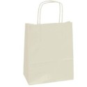 25 SHOPPERS CARTA KRAFT 18x8x24CM TWISTED AVORIO