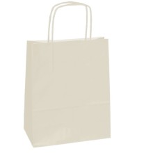 25 shoppers carta kraft 14x9x21cm twisted avorio