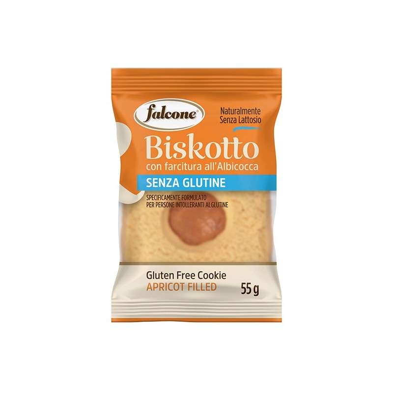 Biscotti farciti albicocca Biskotti  55gr Falcone (Conf.40)