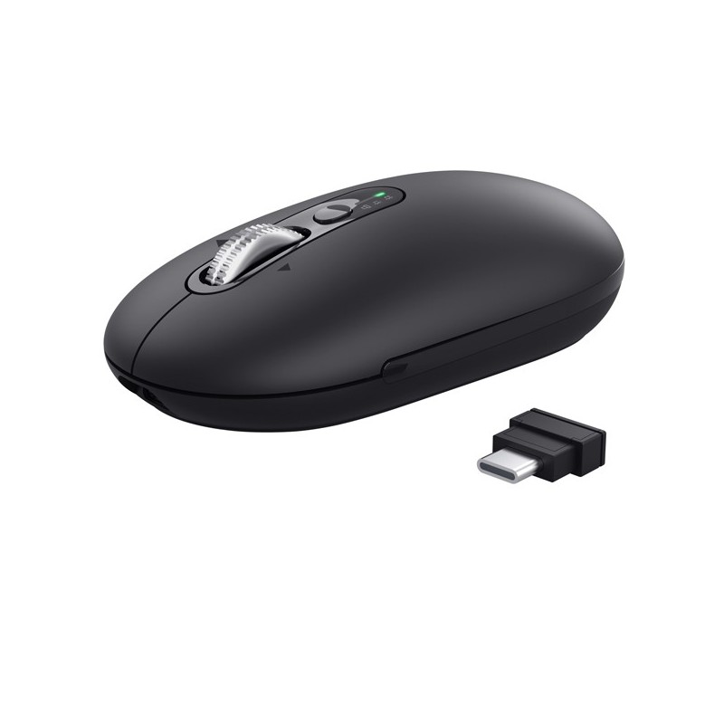 Mouse Sottile multi -wireless e hyperscroll Seron Nero-Trust