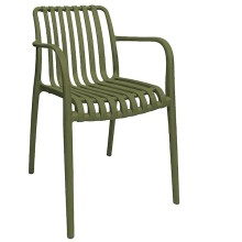 Sedia Nives in PP verde Verdelook