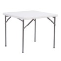 Tavolo Horeca quadrato bianco in HDPE 86x86x74cm Verdelook