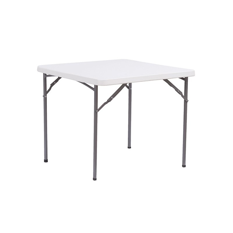 Tavolo Horeca quadrato bianco in HDPE 86x86x74cm Verdelook