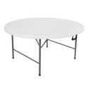 Tavolo Horeca rotondo bianco in HDPE Ø150x74cm Vedelook