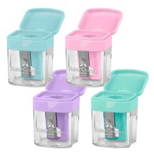 Temperamatite Mini c/serbatoio 1 foro colori assortiti Faber-Castell (Conf.24)