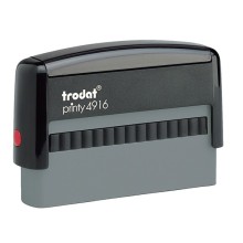 Timbro di testo rettangolare 4916 nero 70x100mm 72642 trodat