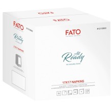 250 tovagliolini bar 17x17cm 1 velo cellulosa bianco Fato (Conf.12)