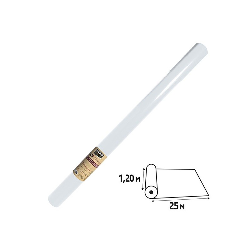 Tovaglia idrorepellente Spunbond in rotolo 1,2x25m bianco Pro Nappe