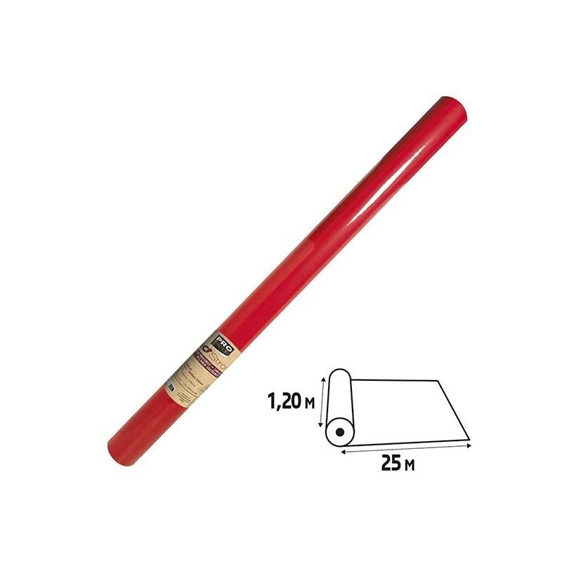 Tovaglia idrorepellente Spunbond in rotolo 1,2x25m rosso Pro Nappe