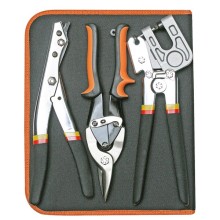 Kit con 3 attrezzi per cartongessoe 10 inserti per viti Fischer Darex