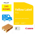 Bancale Carta per fotocopie A4 Yellow Label Print Canon 80 gr bianco risma da 500 fogli (Pallet 240 risme) a 3,06€ +iva cad