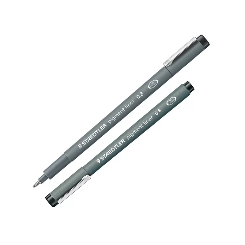 Pennarello Pigment Liner 308 nero 0,8mm Staedtler (Conf.10)