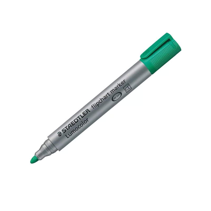 Marcatore Lumocolor Flipchart 356 punta tonda verde Staedtler (Conf.10)