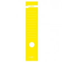 Busta 10 copridorso CDR-C carta adesiva giallo 7x34,5cm SEI ROTA