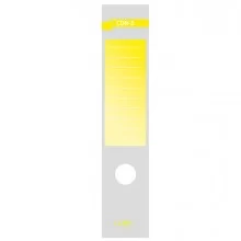 Busta 10 copridorso CDR-S carta adesiva giallo 7x34,5cm SEI ROTA