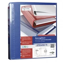 Raccoglitore STELVIO TI 50 A4 4D 22x30cm blu personalizzabile SEI ROTA