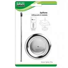 SPILLONE INFILZACARTE METALLO C/CAPPUCCIO ART.93