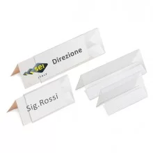 10 PORTANOME DA TAVOLO PRISMA 15X5CM