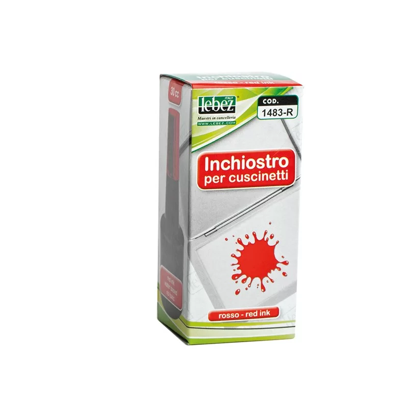 INCHIOSTRO ROSSO 30ml ART.1483 S/OLIO X CUSCINETTI LEBEZ